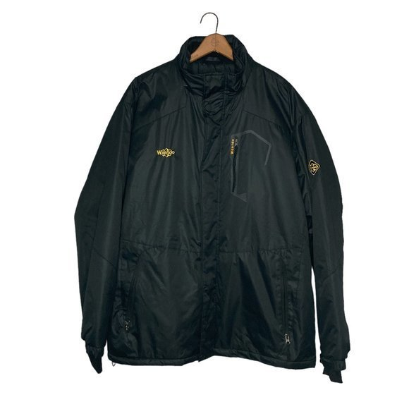 Wantdo Men's XL Black Waterproof‎ Windproof Full Zip Ski Jacket Warm Winter Coat - Picture 1 of 4